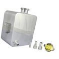 thumbnail image 4 of Depósito de tanque de agua de expansión de cabezal de aleación cuadrada Universal de aleación de aluminio de 2,5 l con tapa Plata Macarena El tanque de refrigerante de aluminio, 4 of 7