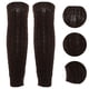 thumbnail image 3 of 2 unids invierno espesado medias calcetines de pierna calentadores de pierna de peluche caliente para al aire libre (café), 3 of 6