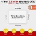 thumbnail image 2 of 200 Count Thermal Laminating Pouches,5Mil,Hold 2 x 3.5 inch Business Card Laminate Pouches for Laminator, Clear Lamination Paper Protection 2.3 x 3.7 inch, Round Corner, Home & Office, 2 of 4