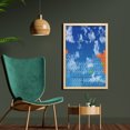 thumbnail image 2 of Science Wall Art with Frame, Clear Open Sky with Clouds and Chemistry Table Pattern Smart Student Print, Printed Fabric Poster for Bathroom Living Room, 23" x 35", White and Blue, by Ambesonne, 2 of 2