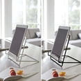 thumbnail image 3 of Cookbook Holder Lightweight Home Music Stand Free-Punching Magazine Reading Racks Tablet Stands Strong Bearing Capacity White, 3 of 9