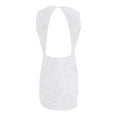 thumbnail image 6 of Telankuip Women's Backless Sparkly Sequin Mini Dress Trendy Sleeveless Split Hem Glitter Velvet Tank Short Bodycon Evening Dresses Solid Color Prom Party Cocktail Dressy White M, 6 of 7