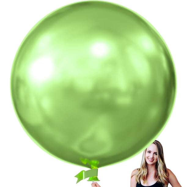 Globo KALOR gigante de 36 pulgadas, color verde lima metalizado, paquete de 6