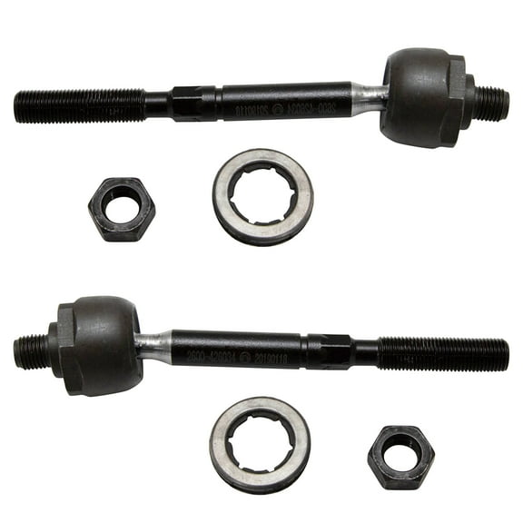 TRQ Front Inner Tie Rod Set Fits Select 2010-2012 Ford Fusion 2011-2012 Lincoln MKZ 2010-2011 Mercury Milan