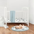 thumbnail image 2 of Sweet Jojo Designs Bear Mountain Blue Black and White Baby Play Mat, 2 of 2