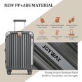 thumbnail image 4 of Joyway Valise Cabine Extensible Rigide 20 Pouces Bagage Cabine Port USB Porte-Gobelet Cadenas TSA Valise, 4 of 7