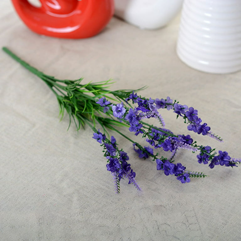 Artificial Lavender Plant Silk Flowers Wedding Decor Table Centerpieces 