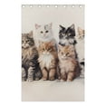 thumbnail image 4 of Cats White Black Out Curtains 72 Inch Length Curtains for Sliding Glass Doors Bedroom Living Room 2 Pack, 4 of 6