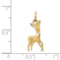 thumbnail image 2 of 14K Yellow Gold Polished Open-Backed Deer Charm, 2 of 2