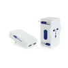 American Tourister Worldwide Adaptor with Dual USB Ports, White