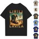 thumbnail image 1 of Tralalero Tralala Womens Tops Short Sleeve Thin Tops AI Italian Animals Lirili Larila Printed Mens Shirts Cute Shirts for Women Gifts for Fans（Light Gray，M）, 1 of 4