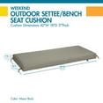 Duck Covers Weekend WaterResistant Outdoor Bench Cushion, 42 x 18 x 3