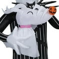 thumbnail image 5 of Disney Halloween Jack Skellington Airblown Yard Inflatable, 5', 5 of 6