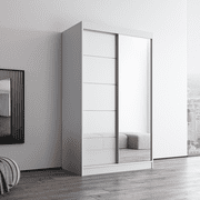 Aria 2 Door Modern 47 Wardrobe Armoire with Mirror