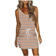 thumbnail image 2 of Wowcloth Women's Casual Printed V-neck Short Suspender Dress - Cute Outdoor Concert Dress, 2 of 5