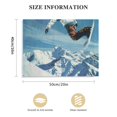 thumbnail image 3 of Orinice Snowboarding Mountains Sky Fine Art Aesthetic Poster & Print Wall Painting for Home Decor 20x16in, 3 of 6