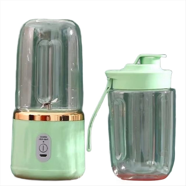 Licuadora Portátil Recargable por USB - Licuadora de 6 Cuchillas con Carcasa de Acero Inoxidable