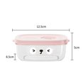 thumbnail image 1 of Cartoon Cute Quantify Lunch Sub-packing Case/Calentador De Horno De Microondas Portátil Granos De Arroz Bento Box/Carne Verduras Fruta Fresca Caja De Mantenimiento/Grado De Alimentos Nevera Almacenami, 1 of 4