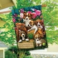 thumbnail image 4 of Briarwood Lane In The Garden Dogs Spring House Flag, 4 of 4