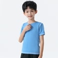 thumbnail image 5 of Hotiary Kids Summer Moisture Wicking Active Sports T-Shirt Round Neck Short-Sleeve Solid Color Undershirt Boys & Girls Teenagers Aged for 4 Years-14 Years, 5 of 8