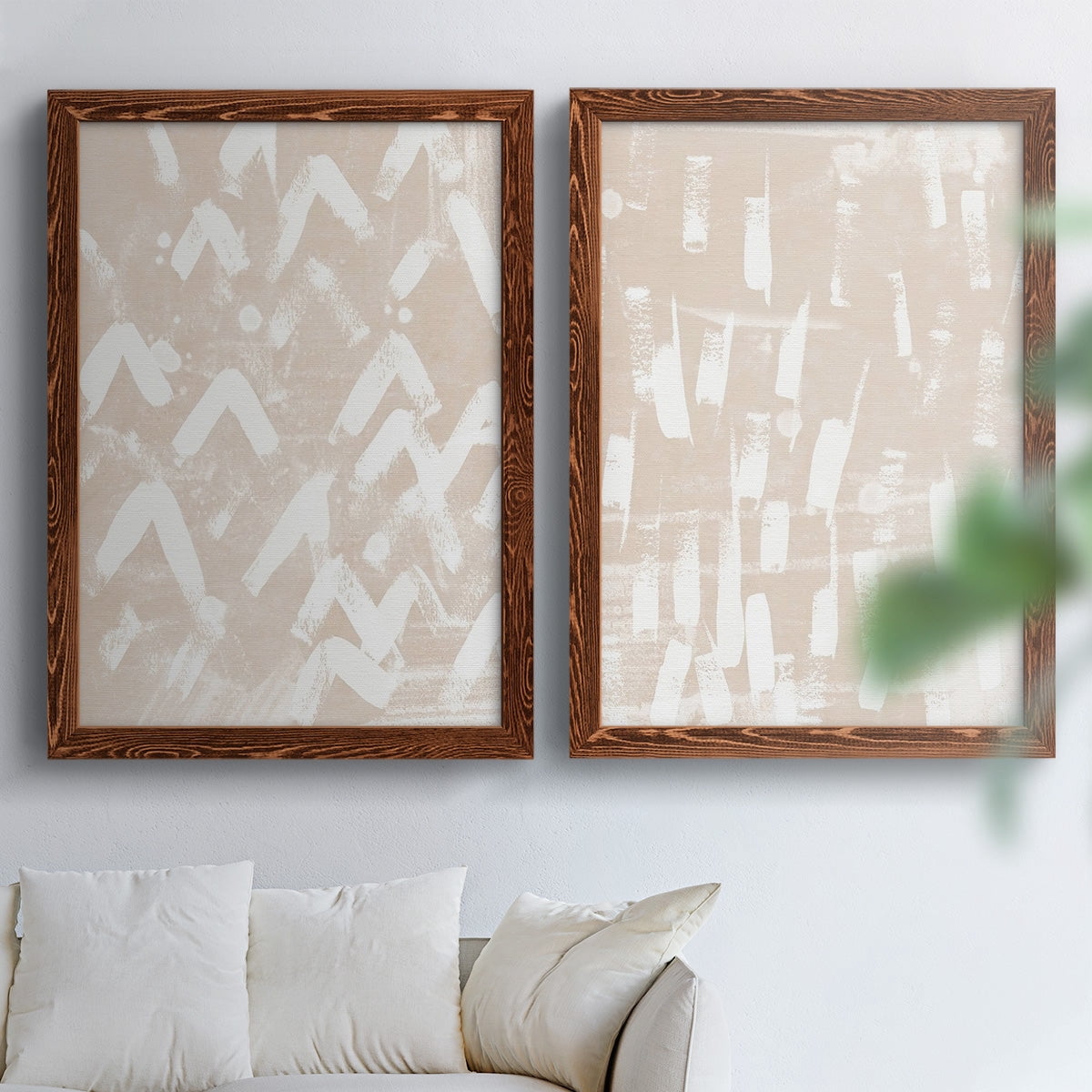 Earth Etching III - Premium Framed Canvas 2 Piece Set - Ready to Hang