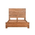 thumbnail image 3 of Taran Designs Oliver Live Edge Solid Wood Queen Panel Bed in Brown, 3 of 6