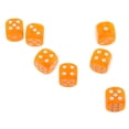 thumbnail image 4 of 100 piezas de dados D6 de seis caras mm, troquel translúcido redondeado estándar de naranja Yotijar D6 Dice Board Game, 4 of 7