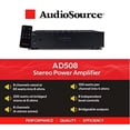 thumbnail image 2 of AudioSource Digital Amplifier, 8 Channels Stereo Versatility D Amplifier AD508 for Home Sound Systems, 2 of 5