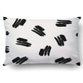 thumbnail image 1 of BSDHOME Hand Drawn Pattern In Black On Cream Pillowcase Pillow Cushion Cover 20x30 inch, 1 of 1