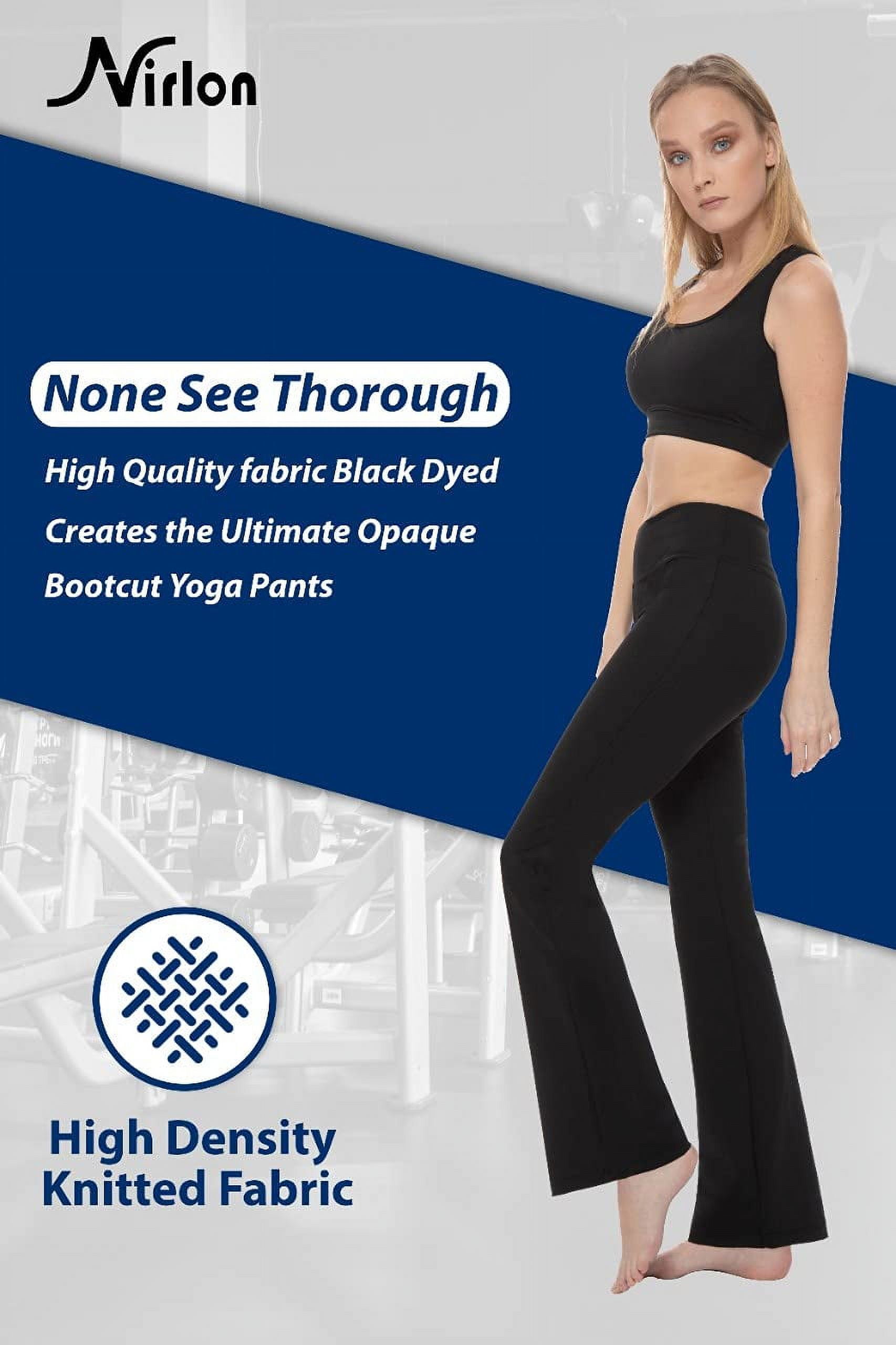 Nirlon Bootcut Yoga Pants - Wide Leg Pants, Dressy Flare Leggings For Women
