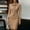 Khaki, variant on MORTTIC Women Elegant Solid Color Tie-Waist Long Sleeve Dress Formal Occasion Midi Dress For Spring Summer White，S