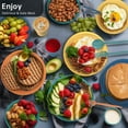 thumbnail image 3 of GPED 68 Pcs Wheat Straw Dinnerware Sets For 6, Unbreakable Dinnerware Sets, Reusable Wheat Straw Plates and Bowls Sets, Travel Camping Cutlery Set, Dishwasher Microwave Safe Dinnerware, Colourful, 3 of 8