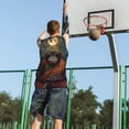 thumbnail image 5 of Sikiie Banana Leaf Meditating Gorilla Basketball Jersey Reversible Men's Mesh Athletic Sports Shirts Training Practice S-4XLXX-Large, 5 of 6