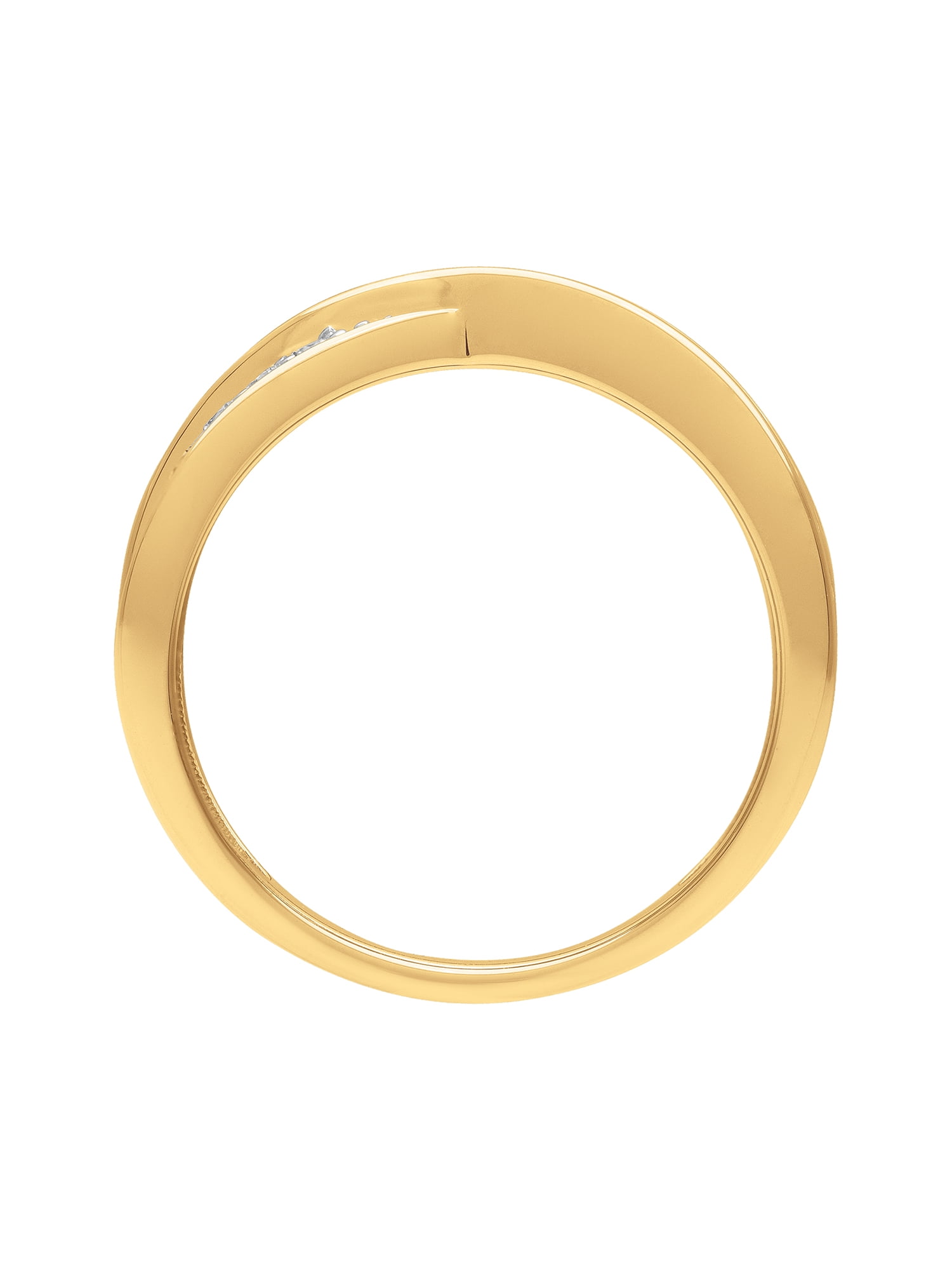 1/2 Carat TW Lab-Grown Diamond 18k Yellow Gold-Plated Sterling Silver Women's "Lustrous" Anniversary Band