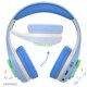 thumbnail image 2 of Riwbox CB-7S Auriculares Bluetooth para niños, luz LED, volumen seguro limitado de 74/85/95 dB, tarjeta TF, tiempo de reproducción de 50 horas, auriculares inalámbricos Bluetooth V5.3 con micrófono y, 2 of 5