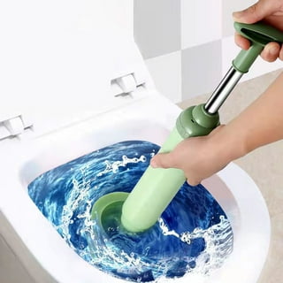 2pcs Home Toilet Brush Wooden Long Handle Toilet Cleaner Brush for Hotel Bathroom and Household (Random Color), Size: 57*5cm