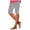 Grey, variant on Women Solid Color Knee Length Pants Summer Leggings Casual Solid Color Comfortable Tummy Control Soft Workout Trousers