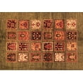 thumbnail image 1 of Ahgly Company Indoor Rectangle Abstract Orange Modern Area Rugs, 7' x 10', 1 of 4