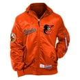 thumbnail image 2 of Men's New Era x Alpha Industries Orange Baltimore Orioles Current Day Full-Zip Hooded Nylon Bomber Jacket, 2 of 3