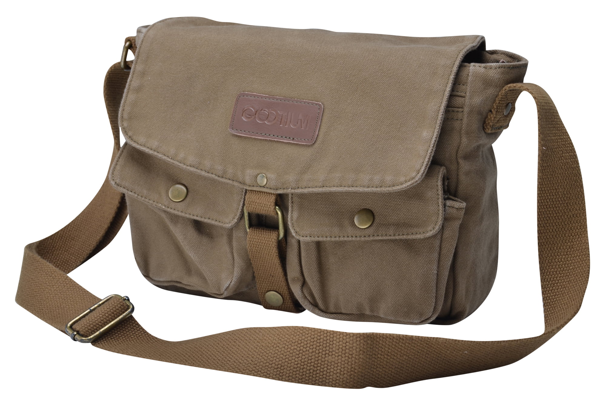 Kuston Vintage Canvas Messenger Bag Satchel Bag Shoulder Bag Crossbody for Women Men