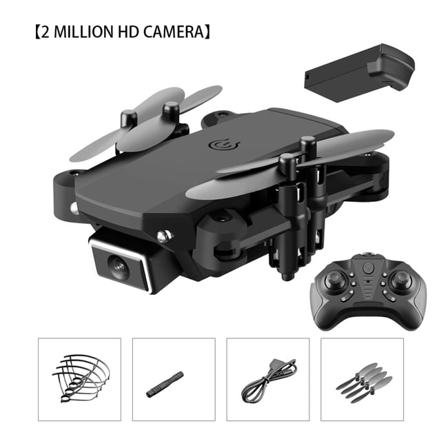 Mini RC Drone plegable Way-point Flying Remote Control Quadcopter Drone Black 2 millones de cámara HD seitruly EL000159-02B