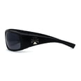 thumbnail image 4 of Choppers Mens Spider Web Print Rectangular Warp Biker Motorcycle Sunglasses All Black, 4 of 4