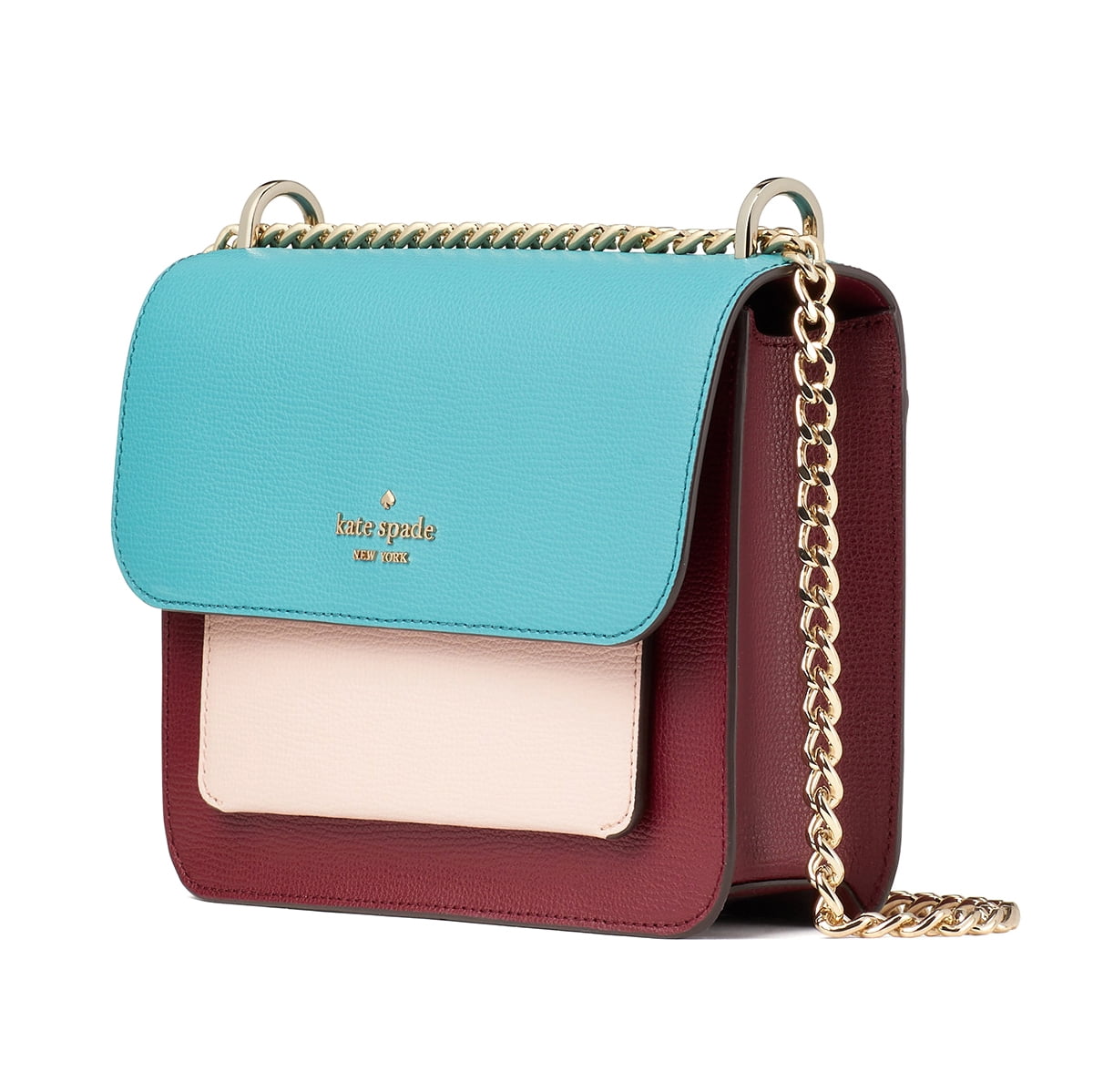 Kate Spade New York Women's Refined Grain Leather Remi Flap Chain Convertibly Crossbody Bag (Multi)