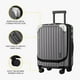 thumbnail image 5 of Carry On Luggage LEVEL8 Grace - Spinner rígido de 20 pulgadas, color gris, 5 of 8