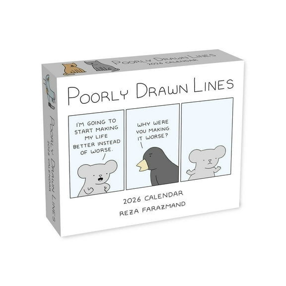 Poorly Drawn Lines 2026 Day-To-Day Calendar, (Paperback)