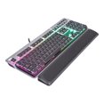 thumbnail image 2 of Thermaltake ARGENT K6 RGB - Clavier - Rétroéclairé - USB - Commutateur de Touches : CHERRY MX Profil Bas RGB - Titane, 2 of 9