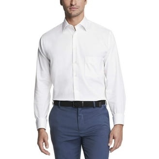 green emerald velvet dress Van Heusen Men's Dress Shirt Regular Fit Poplin Solid, Grey Stone, 16