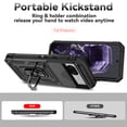 thumbnail image 3 of Fashion Case with Holder Stander Kickstand Drop Resistant Shockproof Case For Google Pixel 8A, 3 of 9