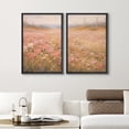 thumbnail image 2 of Framed Canvas Print Wall Art Set of 2 Wildflower Meadow Floral Botanical Vintage Art for Living Room, Bedroom, Office - 16"x24"x2 BLACK, 2 of 7