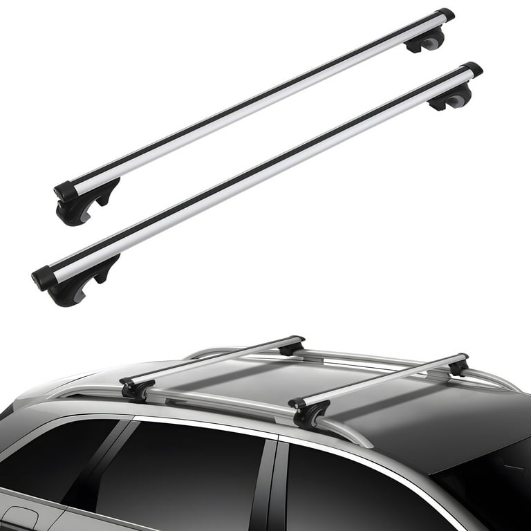 KTENME Car Roof Rack Cross Bars, Universal Fit Adjustable from 10 to 54  with Grooved Side Rails, Aluminum Cross Bar Replacement for Rooftop Cargo  Carrier Bag Kayak Bike Snowboard 